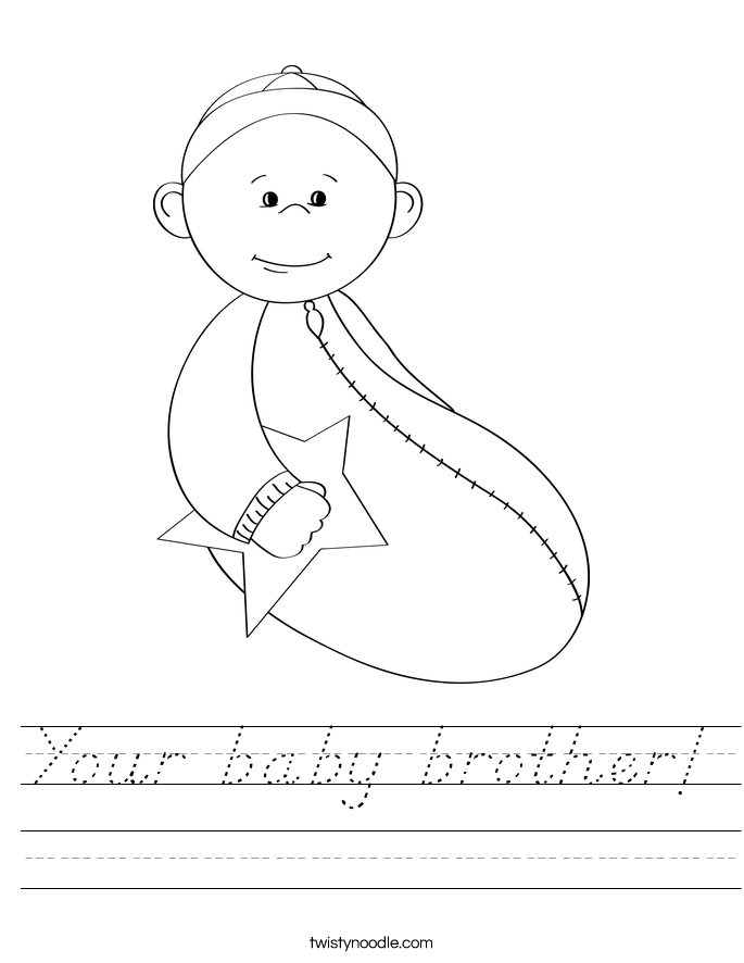 Your baby brother! Worksheet