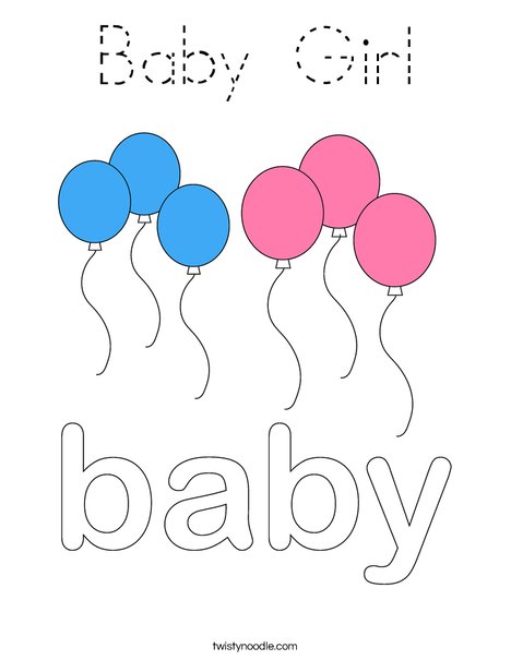 Baby Sign Coloring Page