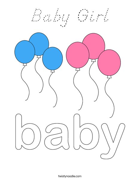 Baby Sign Coloring Page