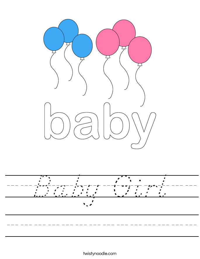 Baby Girl Worksheet