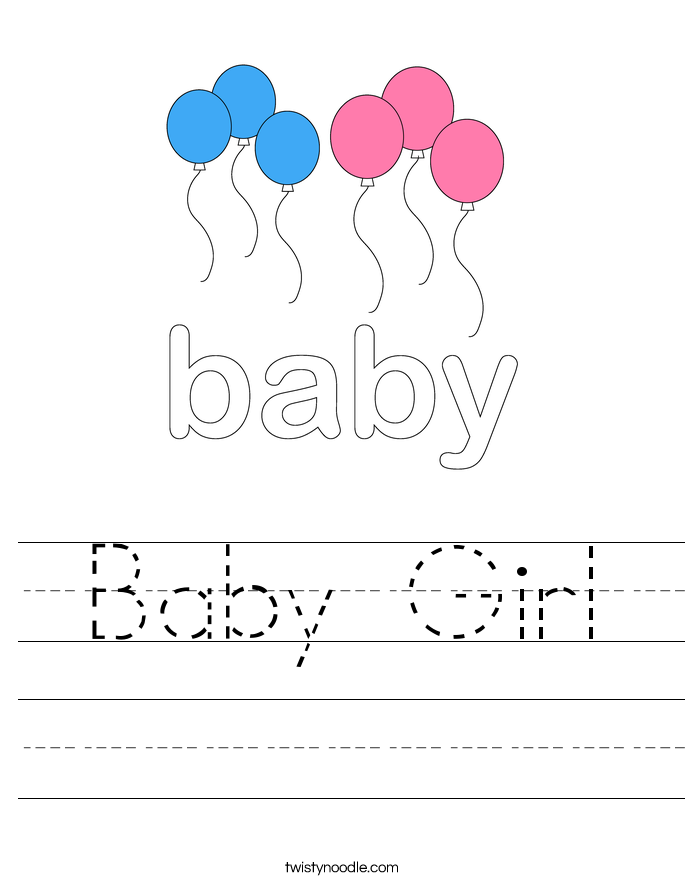 Baby Girl Worksheet