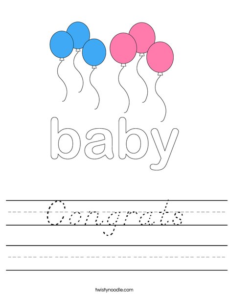 Baby Sign Worksheet