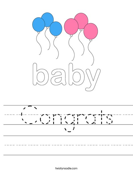 Baby Sign Worksheet