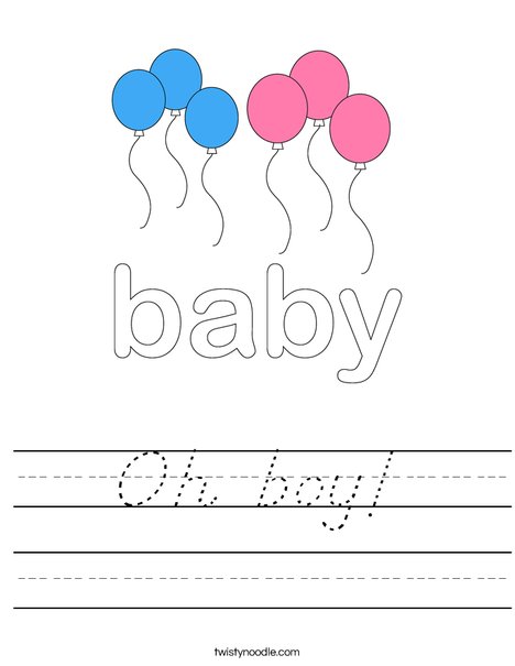 Baby Sign Worksheet