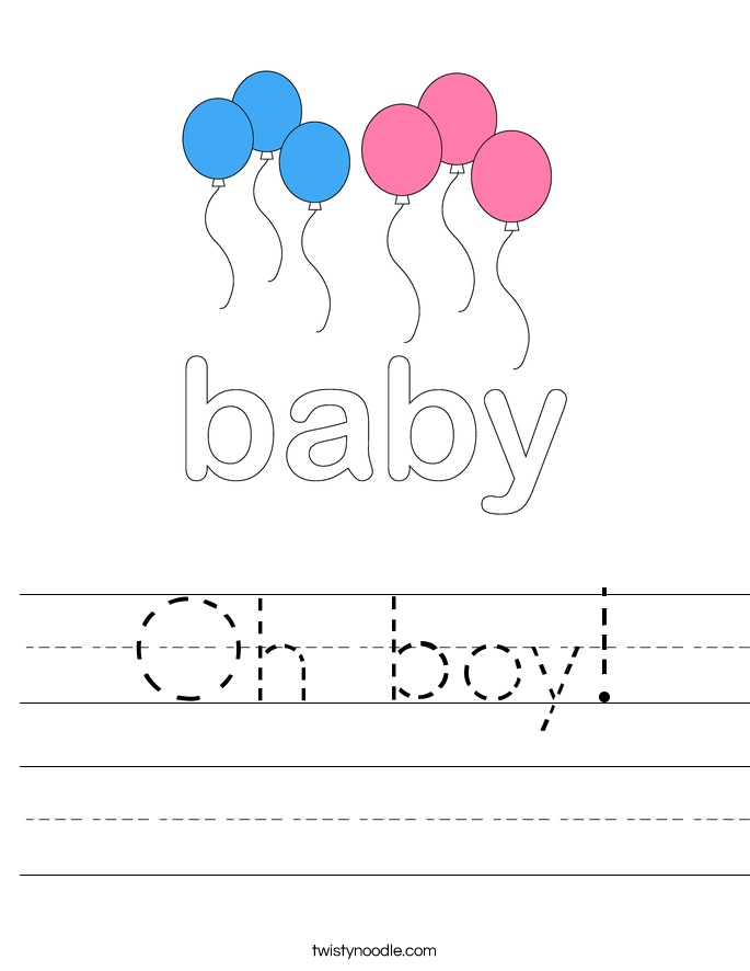 Oh boy! Worksheet