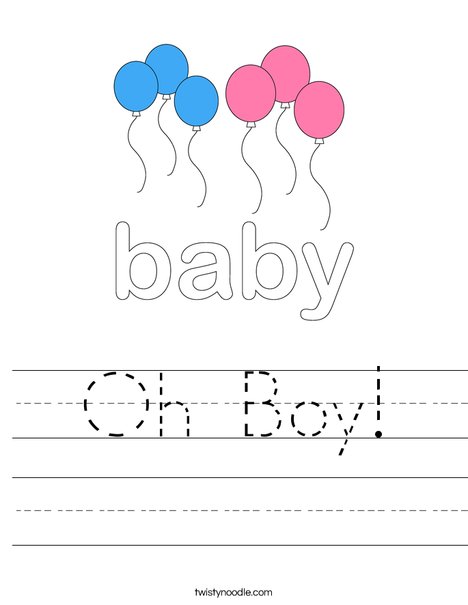 Baby Sign Worksheet