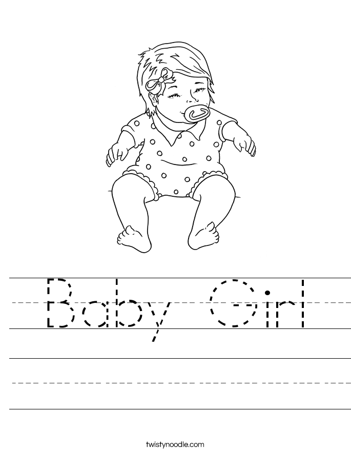 Baby Girl Worksheet