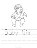 Baby Girl Worksheet