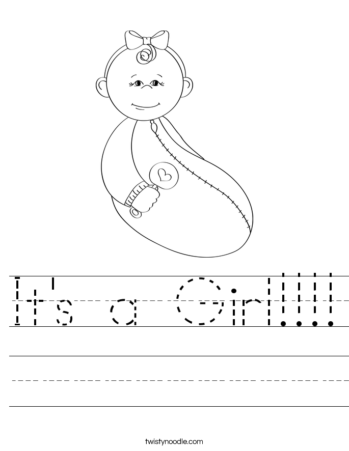 It's a Girl!!!! Worksheet