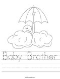 Baby Brother Worksheet