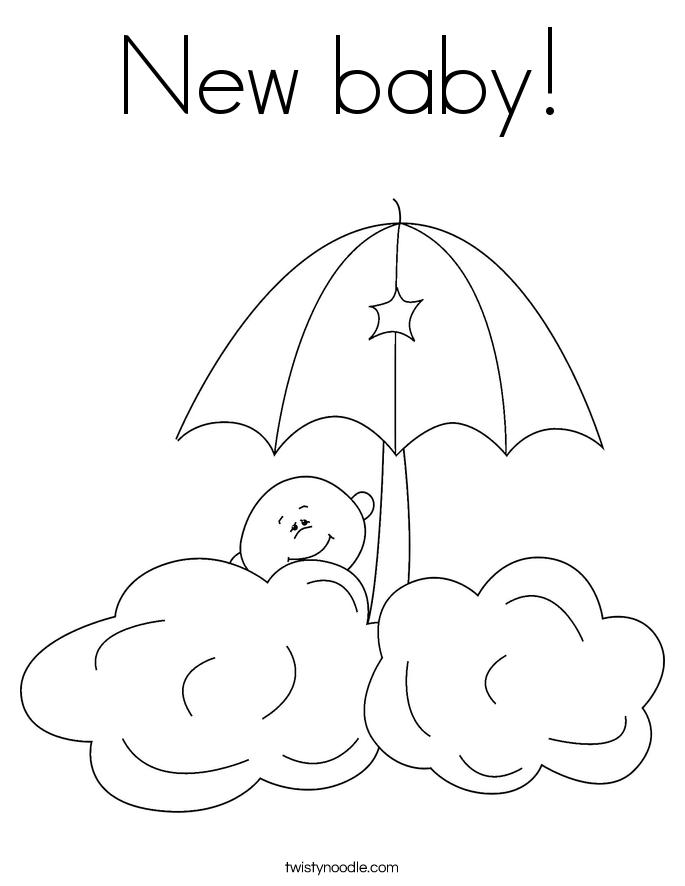 New baby! Coloring Page