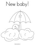 New baby! Coloring Page