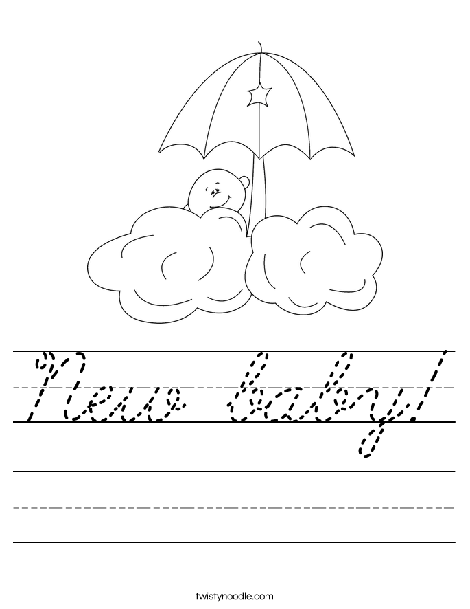 New baby! Worksheet
