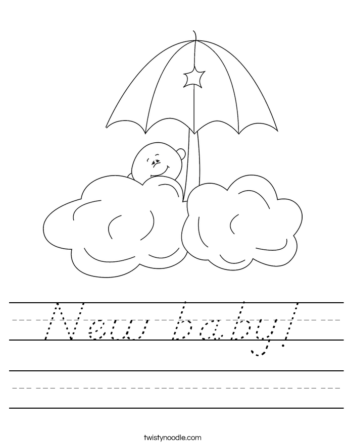 New baby! Worksheet