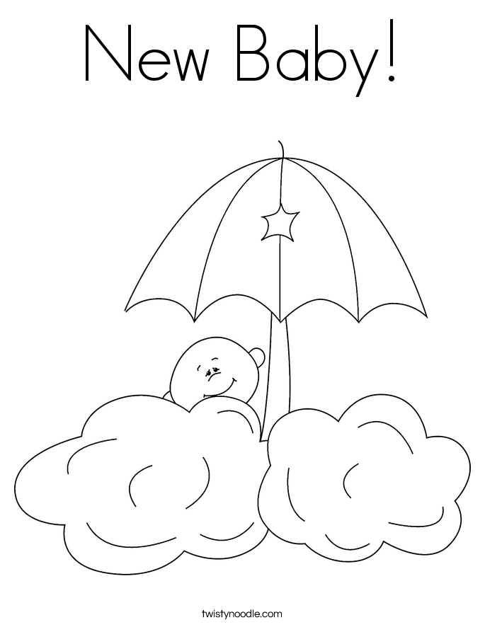 New Baby! Coloring Page