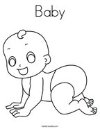 new baby coloring pages twisty noodle