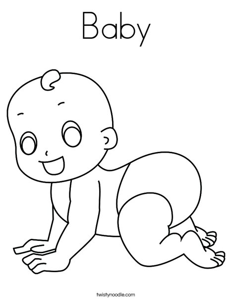 Baby coloring book clearance