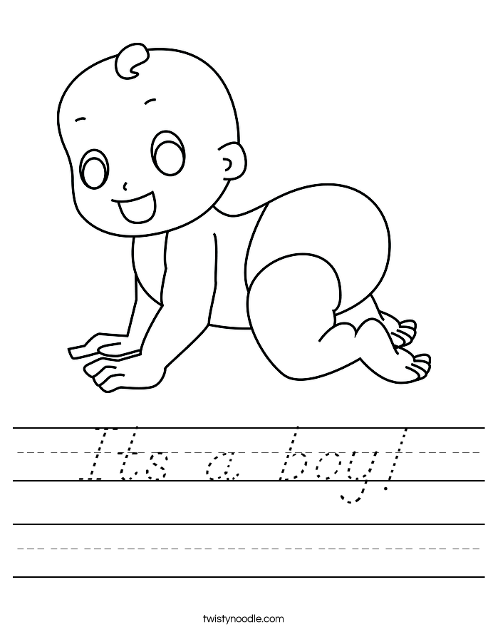 Its a boy! Worksheet