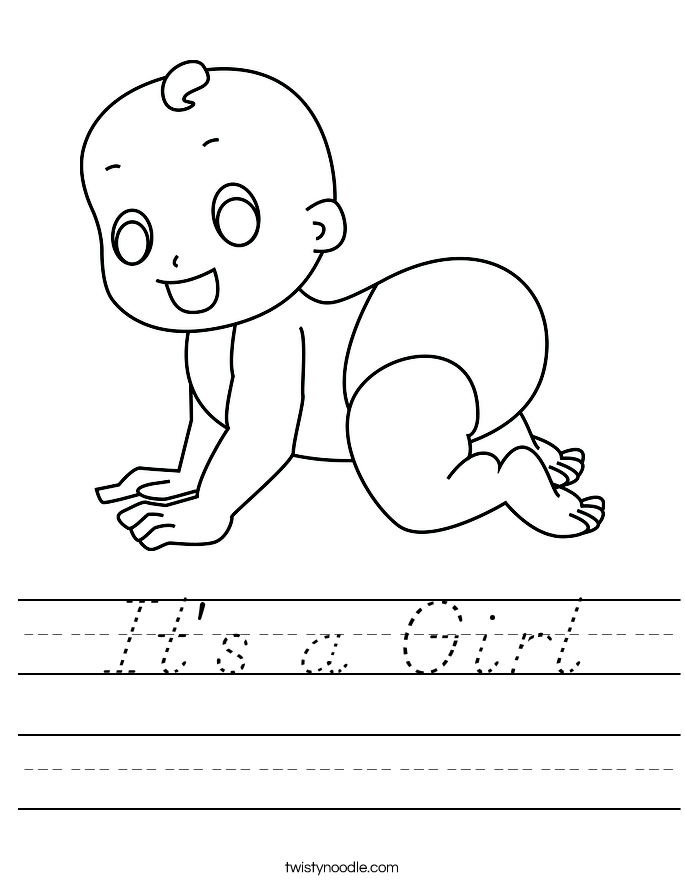 It's a Girl Worksheet