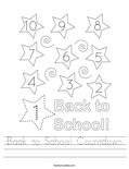 Back to School Countdown Worksheet