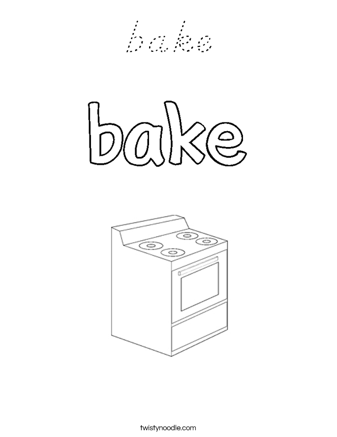 bake Coloring Page