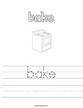 bake Worksheet
