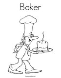 Baker Coloring Page