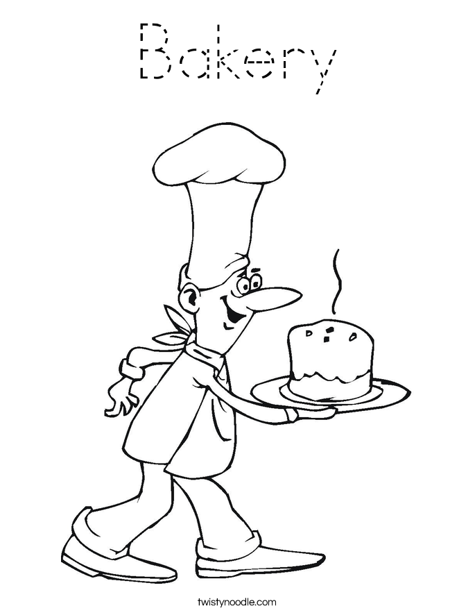 Bakery Coloring Page