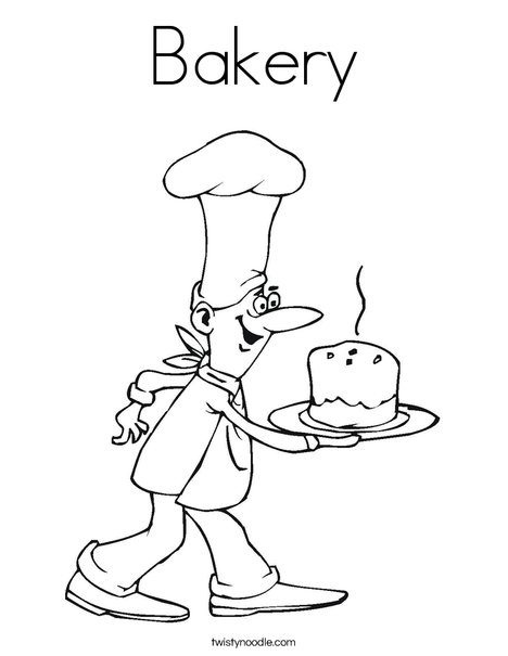 Baker Coloring Page