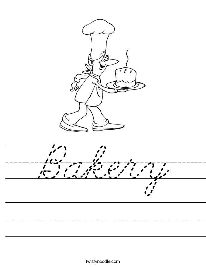 Bakery Worksheet