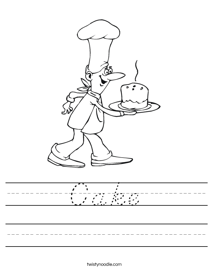 Cake Worksheet