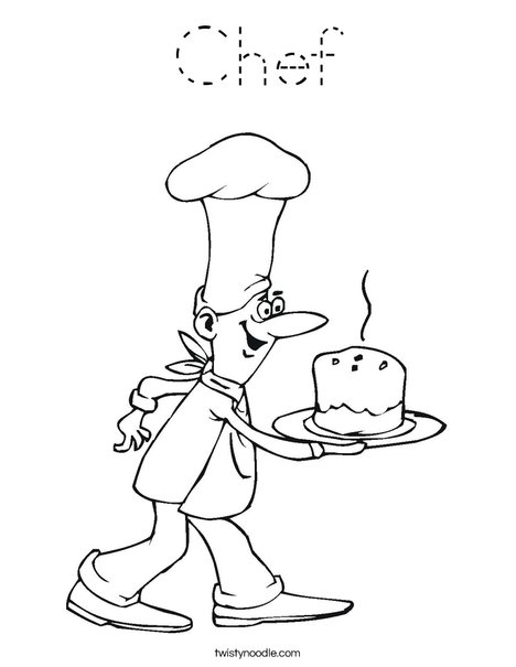Baker Coloring Page