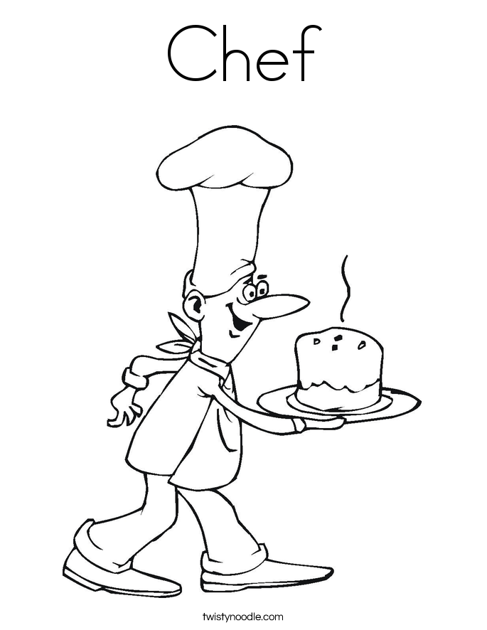 Chef Coloring Page