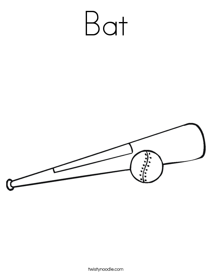 Bat Coloring Page