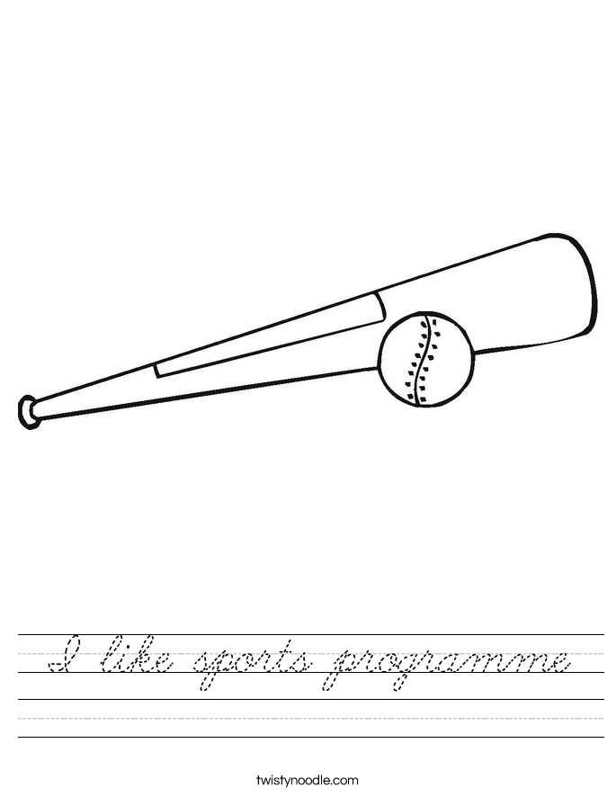 I like sports programme Worksheet