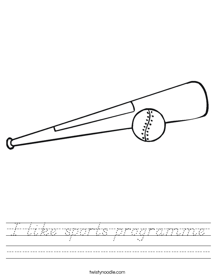 I like sports programme Worksheet