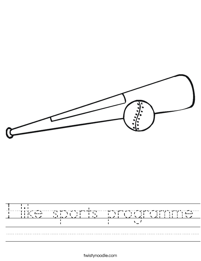 I like sports programme Worksheet