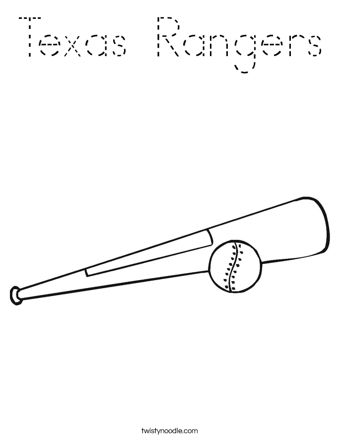 Texas Rangers Coloring Page