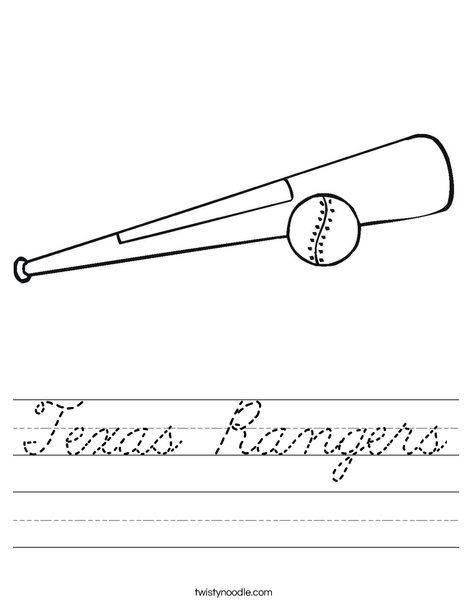 Ball and Bat Worksheet
