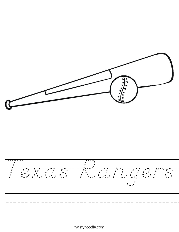 Texas Rangers Worksheet