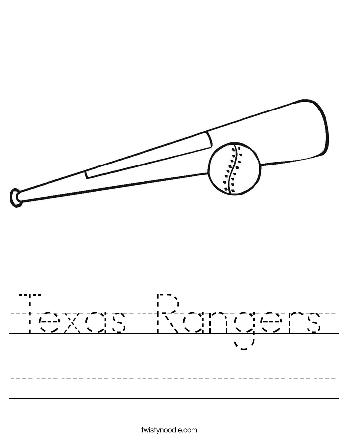 Texas Rangers Worksheet