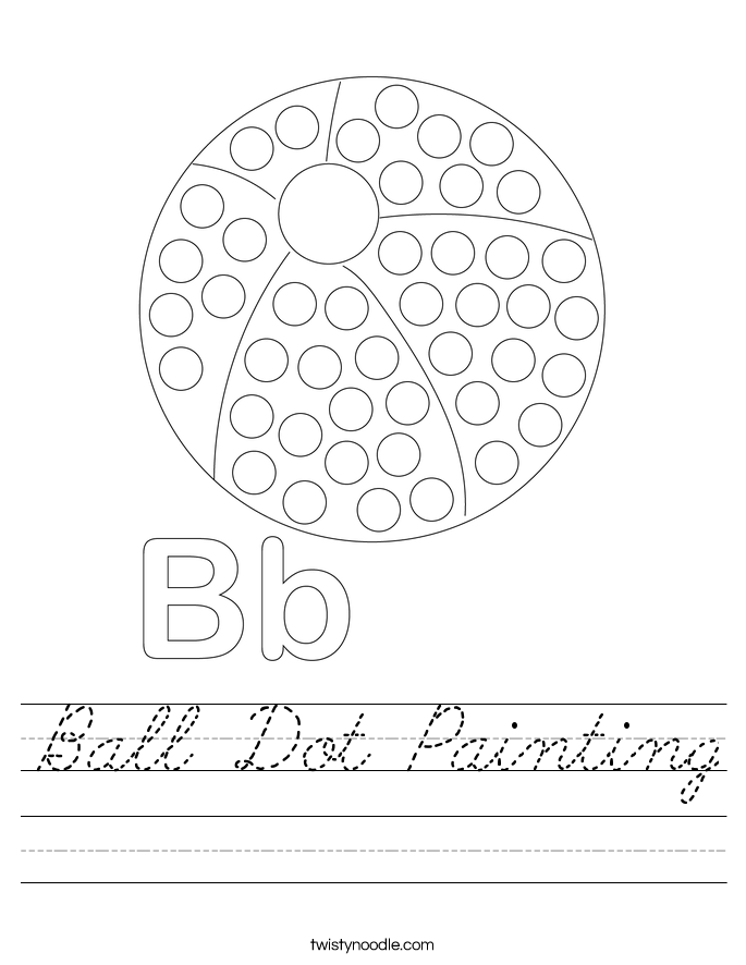 Ball Dot Painting Worksheet