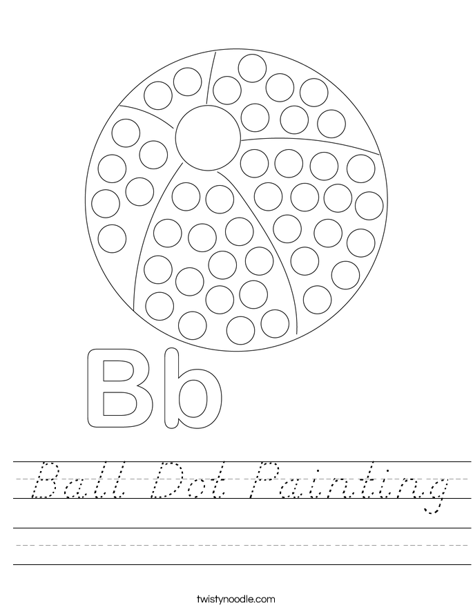 Ball Dot Painting Worksheet