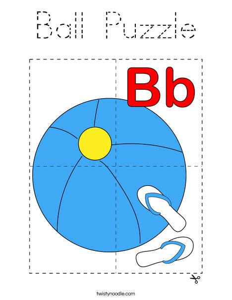 Ball Puzzle Coloring Page