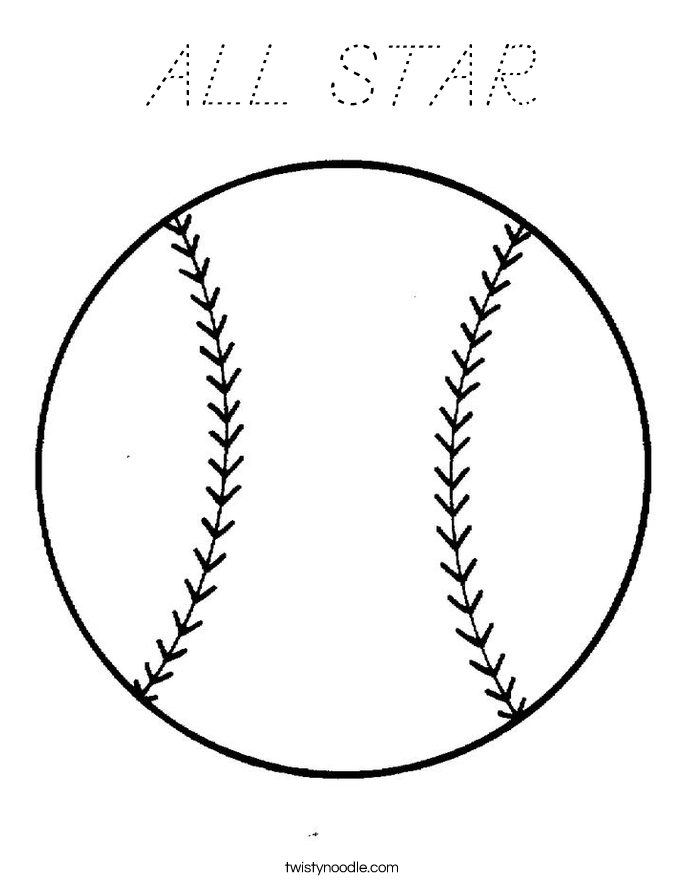 ALL STAR Coloring Page
