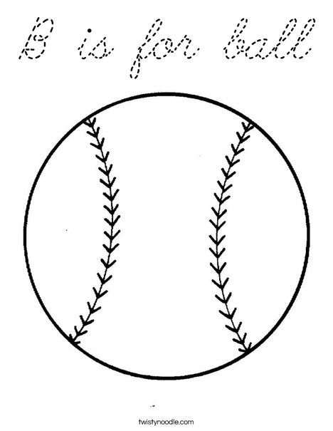 Ball Coloring Page