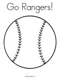 Go Rangers! Coloring Page