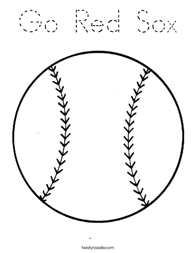 Go Red Sox Coloring Page