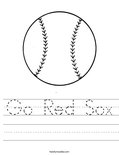 Go Red Sox Worksheet