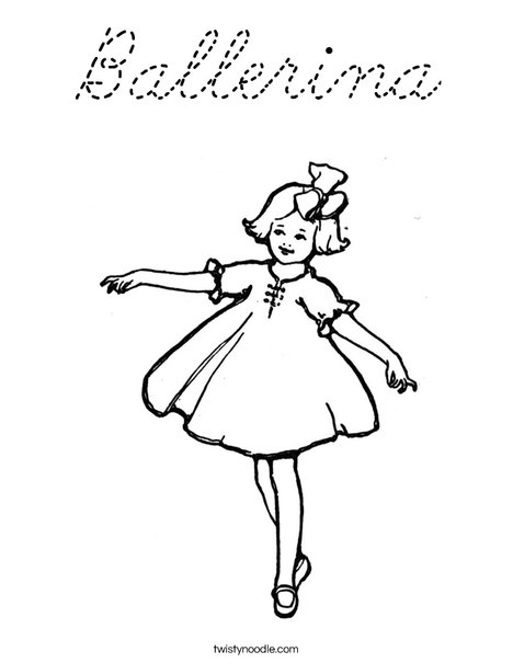 Ballerina Coloring Page